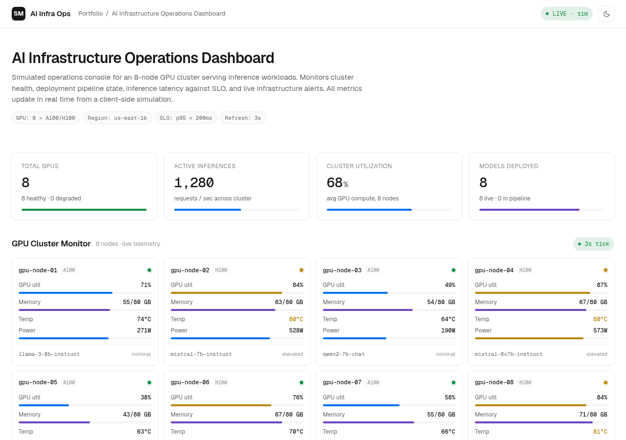 AI Infra Ops Dashboard